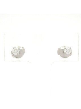 Tiffany & Co Earrings Solitaire Diamond Total Diamonds 0.46 Carat i